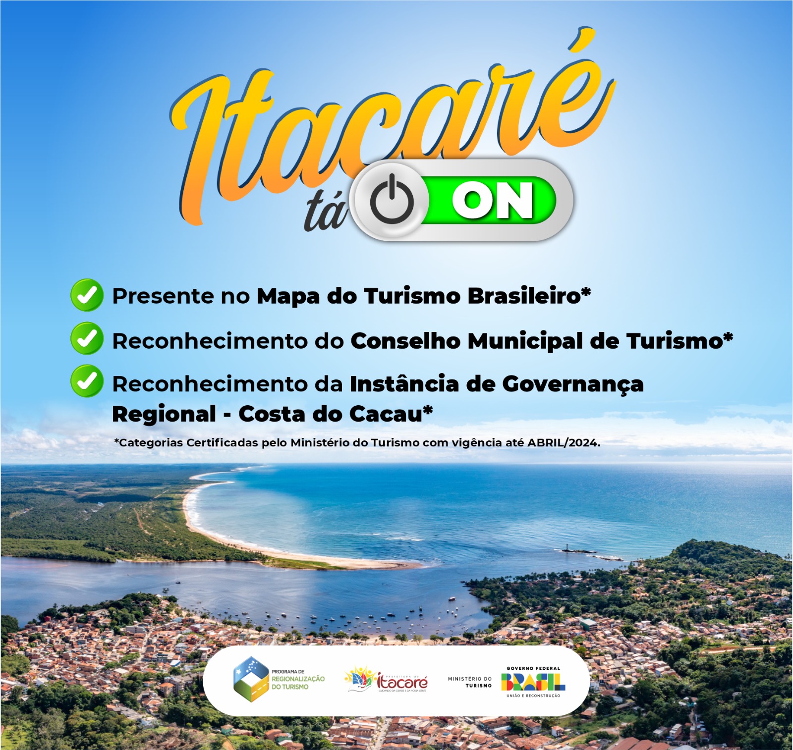 Munic Pio De Itacar Integra Mapa Do Turismo Brasileiro Prefeitura