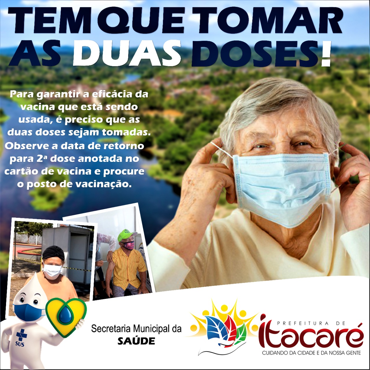 Itacaré lança campanha sobre importância da 2ª dose da vacina