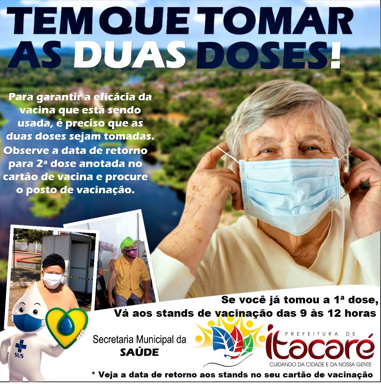 Prefeitura de Itacaré continua vacinação da 2ª dose contra Covid