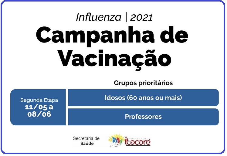 Itacaré vacina professores e idosos acima de 60 anos contra a Influenza