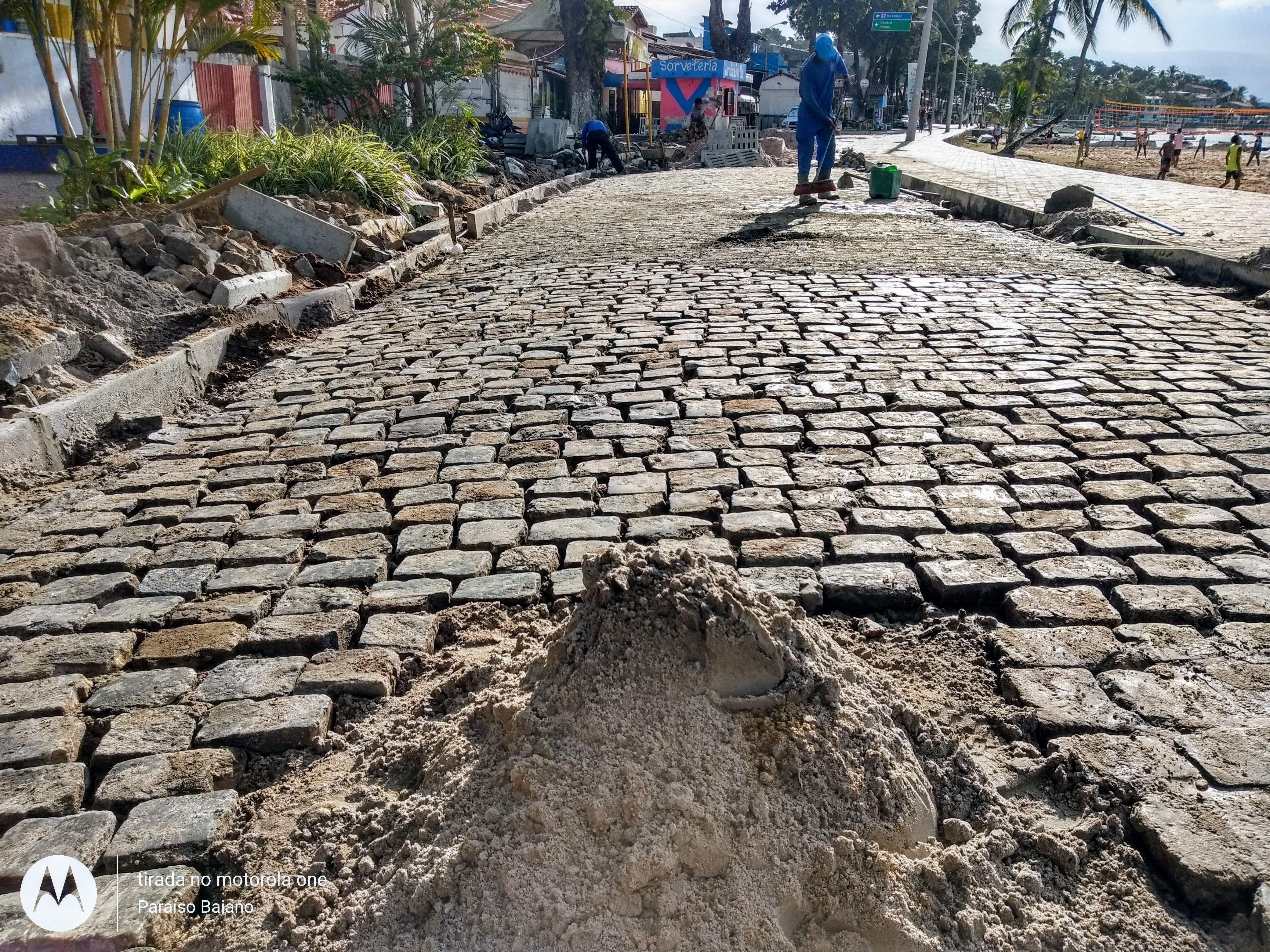 Prefeitura de Itacaré realiza mais uma etapa das obras de reurbanização da orla