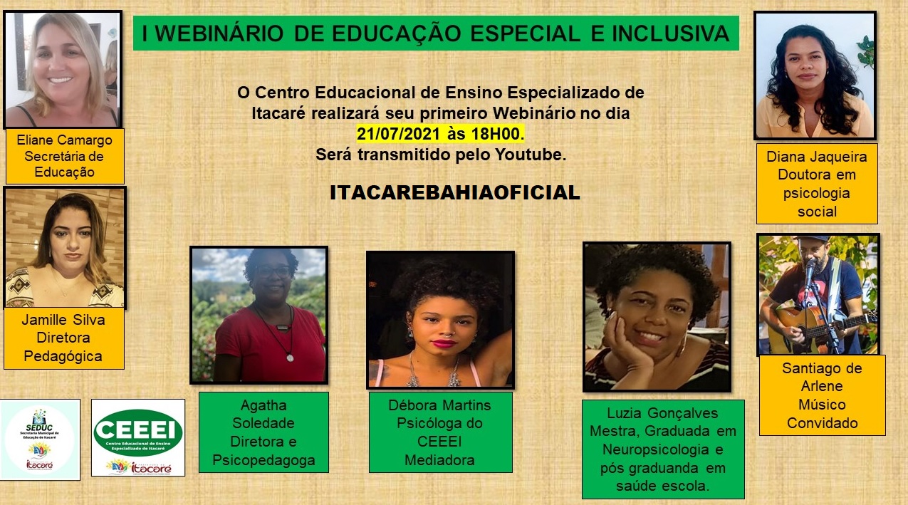 Itacaré promove Webinário sobre  Educação Especial e Inclusiva