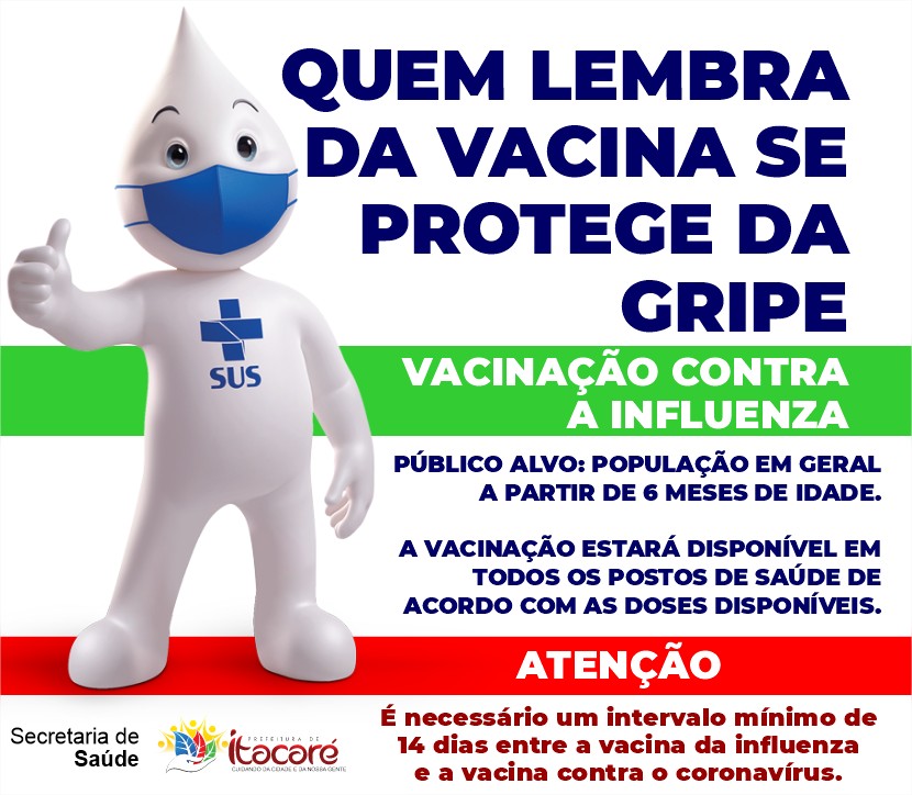 Itacaré realiza a vacinação contra a Influenza para toda a população