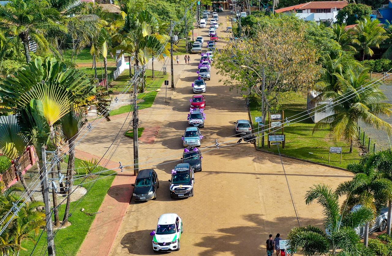 Carreata marcou a abertura do Agosto Lilás em Itacaré