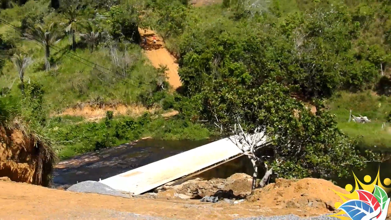 A ponte de Serra de Água já está quase pronta. Confira o vídeo.