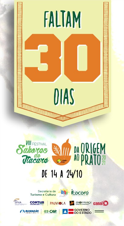 FALTAM 30 DIAS! Vem Festival Sabores de Itacaré