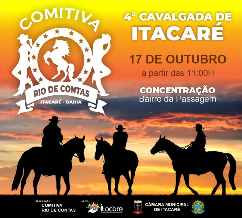 4ª Cavalgada de Itacaré será neste  domingo com diversas atrações