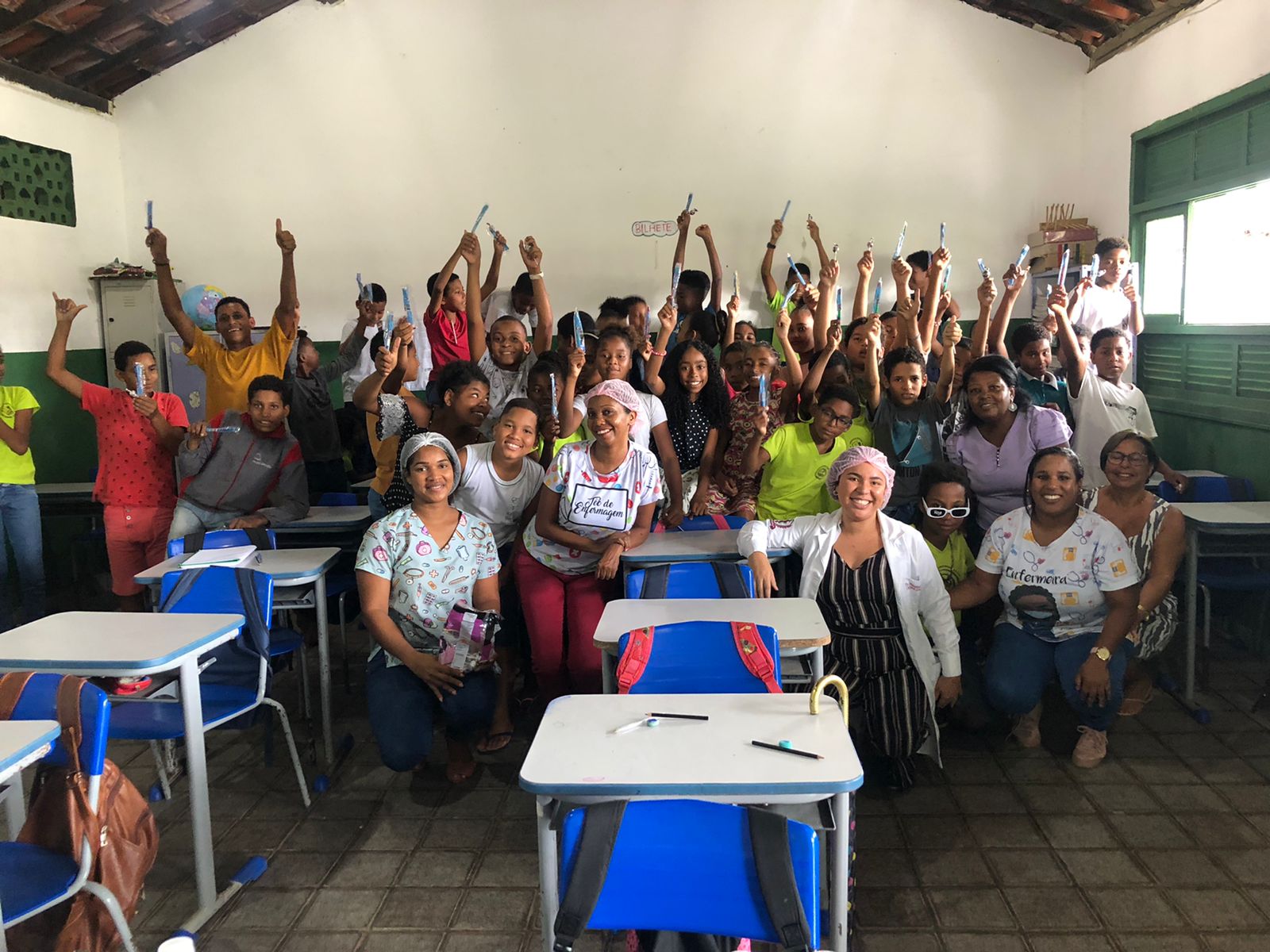 A Prefeitura de Itacaré realiza ações de Saúde nas escolas municipais.