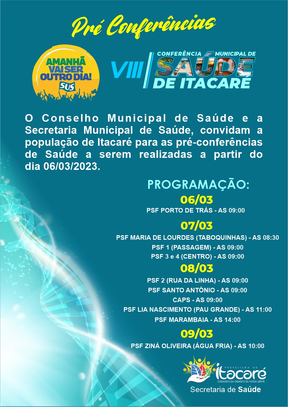 Itacaré realiza Pré-conferências de Saúde.